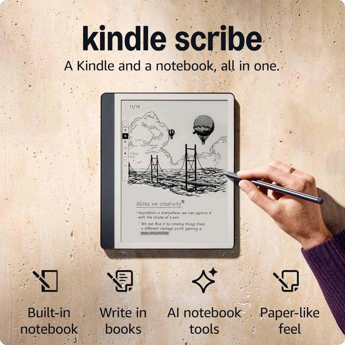 Електронна книга Amazon Kindle Scribe (1st Gen) (2024) 16GB Tungsten_JP