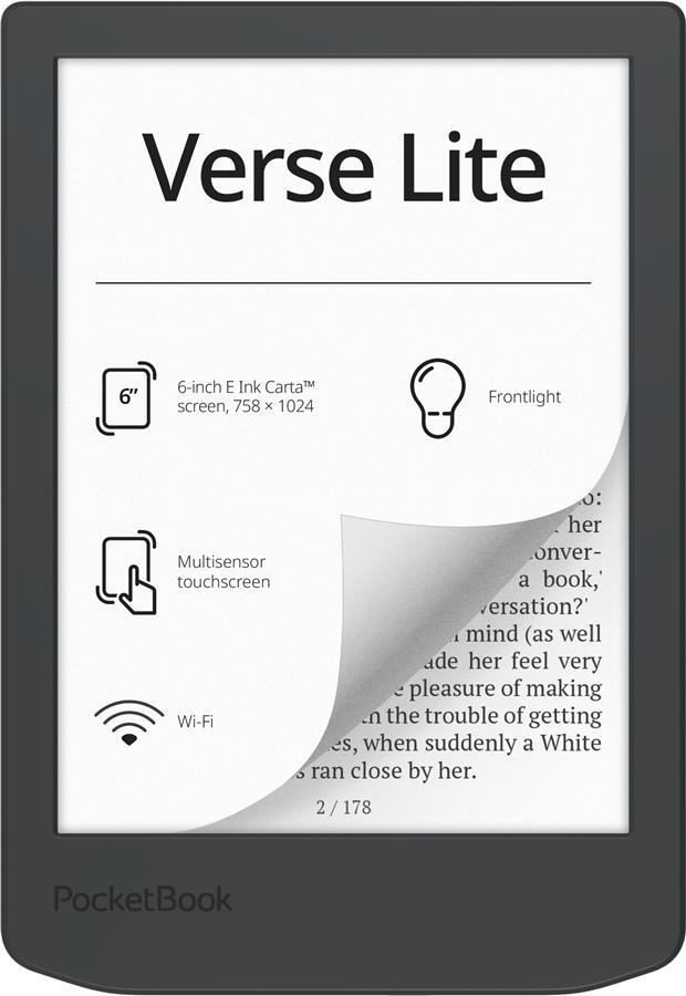 Електронна книга PocketBook 619 Verse Lite Midnight Grey (PB619-T-CIS)