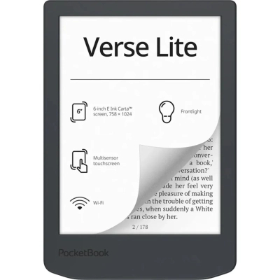 Електронна книга PocketBook 619 Verse Lite Midnight Grey (PB619-T-CIS)