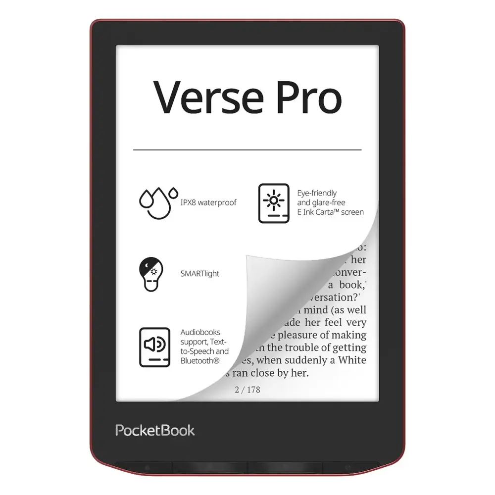 Електронна книга PocketBook 634 Verse Pro Passion Red (PB634-3-CIS)