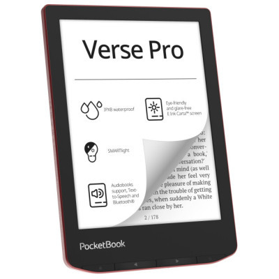 Електронна книга PocketBook 634 Verse Pro Passion Red (PB634-3-CIS)