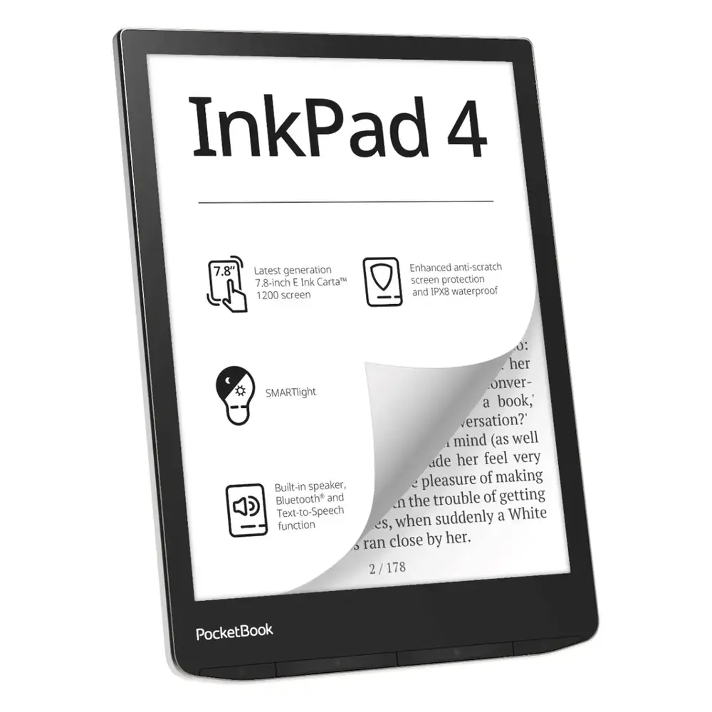 Електронна книга PocketBook 743G InkPad 4 Stundust Silver (PB743G-U-CIS)