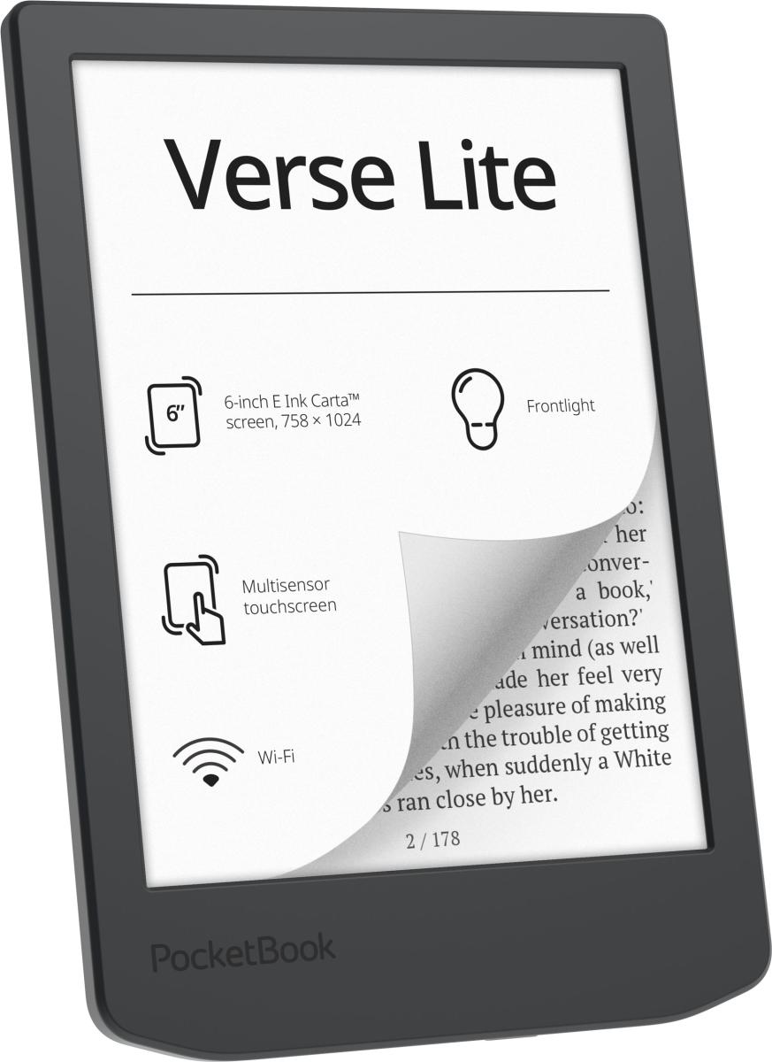 Електронна книга Pocketbook 619 Verse Lite, Midnight Grey (PB619-T-WW)