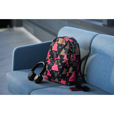 Рюкзак для ноутбука 2E 13" TeensPack Triangles, black (2E-BPT6114BK)