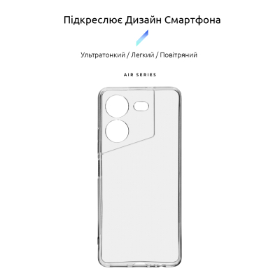 Чохол до мобільного телефона Armorstandart Air Series Tecno Pova 5 Camera cover Transparent (ARM6890