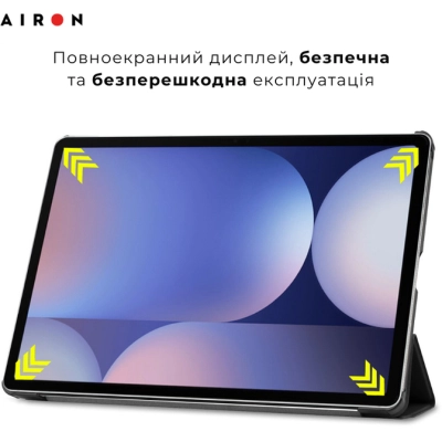 Чохол до планшета AirOn Premium Samsung Galaxy tab S10 Plus 12.4 2024 + film Black (4822356758483)