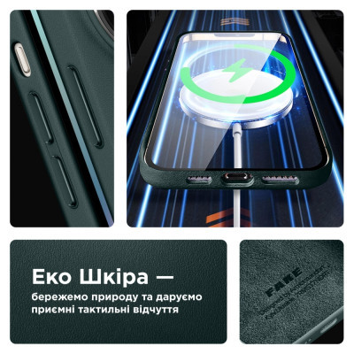Чохол до мобільного телефона Armorstandart FAKE Leather Case Apple iPhone 12 Pro Max Shirt Green (AR