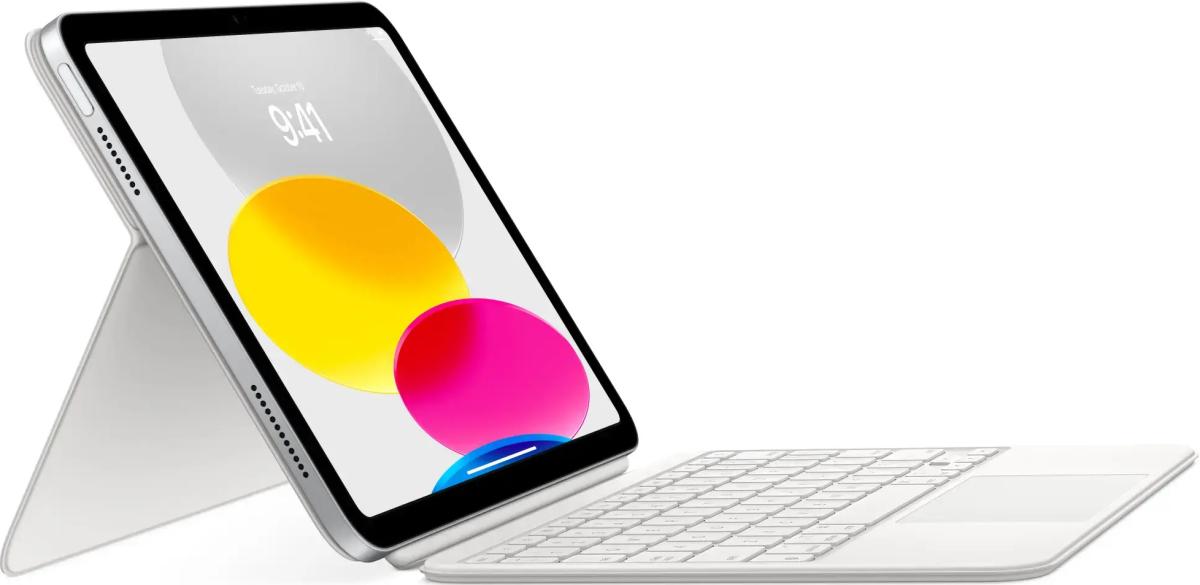 Клавiатура Apple Magic Keyboard для Apple iPad 10.9 2022/iPad 11 2025 White (MQDP3)