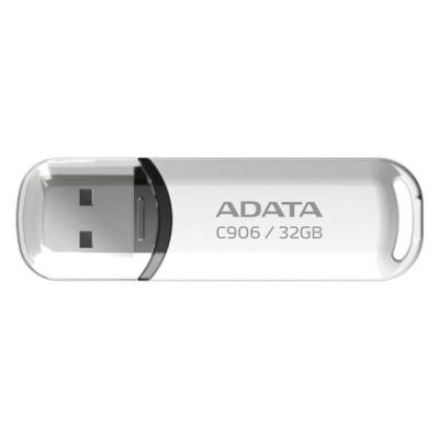 USB флеш накопичувач ADATA 32Gb C906 white (AC906-32G-RWH)