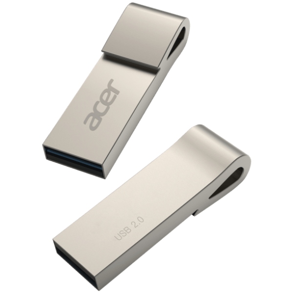 USB флеш накопичувач Acer 16GB UF200 Metal Silver USB 2.0 (BL.9BWWA.502)