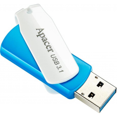 USB флеш накопичувач Apacer 128GB AH357 Ocean Blue USB 3.2 (AP128GAH357U-1) (1783395)