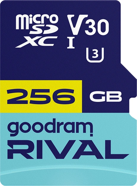 Карта пам`яті MicroSDXC 256GB UHS-I/U3 Class 10 Goodram + SD-adapter R100/W70MB/s + SD-adapter (GGSM3AA-2560R12)