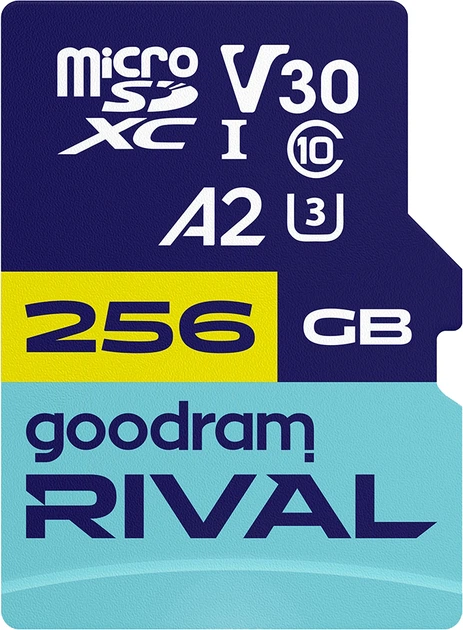 Карта пам`яті MicroSDXC 256GB UHS-I/U3 Class 10 Goodram + SD-adapter R170/W120MB/s + SD-adapter (GGSM2AA-2560R12)