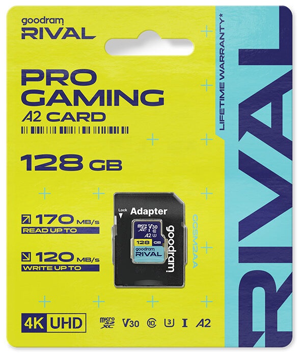 Карта пам`яті MicroSDXC 64GB UHS-I/U3 Class 10 Goodram + SD-adapter R170/W120MB/s + SD-adapter (GGSM2AA-0640R12)