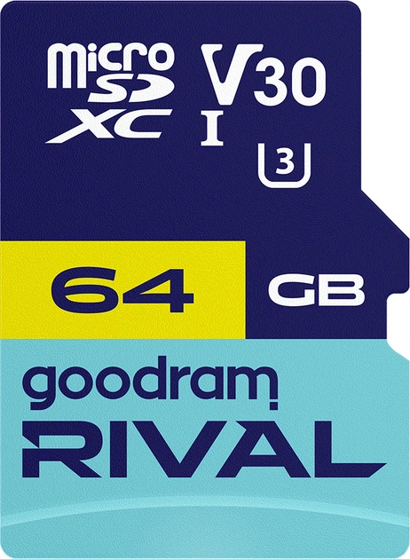 Карта пам`яті MicroSDXC 64GB UHS-I/U3 Class 10 Goodram + SD-adapter R100/W70MB/s + SD-adapter (GGSM3AA-0640R12)
