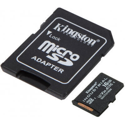 Карта пам`ятi MicroSDHC 16GB UHS-I/U3 Class 10 Kingston Industrial + SD-adapter (SDCIT2/16GB)
