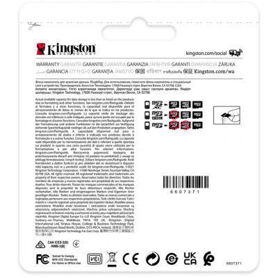 Карта пам`ятi MicroSDHC 16GB UHS-I/U3 Class 10 Kingston Industrial + SD-adapter (SDCIT2/16GB)