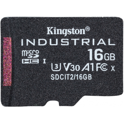 Карта пам`ятi MicroSDHC 16GB UHS-I/U3 Class 10 Kingston Industrial (SDCIT2/16GBSP)