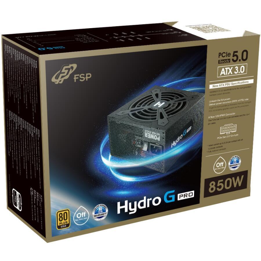 БЖ 850W FSP HYDRO G PRO HG2-850 ATX3.0 80+ Gold, 120mm FDB  fan, Modular, Retail Box (HG2-850 Gen5)