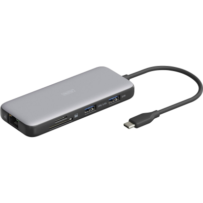 Док-станція Digitus DA-70915 (USB-C PD 100W/USB3.2х2/USB-C/RJ45/SD/MicroSD/2хHDMI)