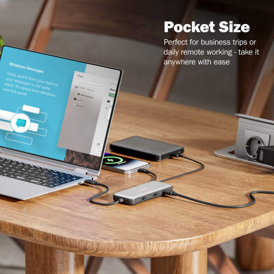 Док-станція Digitus DA-70915 (USB-C PD 100W/USB3.2х2/USB-C/RJ45/SD/MicroSD/2хHDMI)