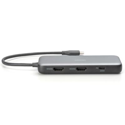 Док-станція Digitus DA-70915 (USB-C PD 100W/USB3.2х2/USB-C/RJ45/SD/MicroSD/2хHDMI)