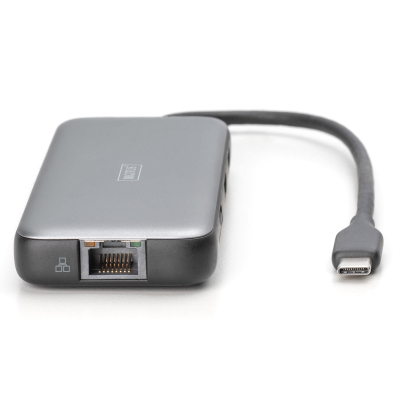 Док-станція Digitus DA-70915 (USB-C PD 100W/USB3.2х2/USB-C/RJ45/SD/MicroSD/2хHDMI)