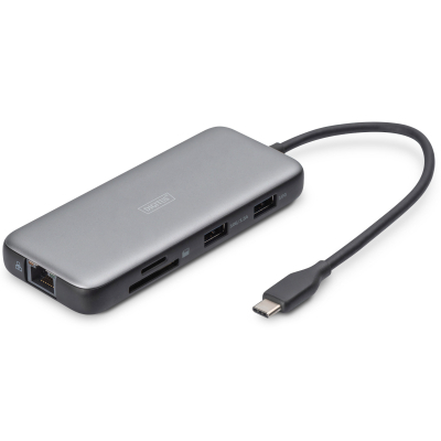 Док-станція Digitus DA-70915 (USB-C PD 100W/USB3.2х2/USB-C/RJ45/SD/MicroSD/2хHDMI)