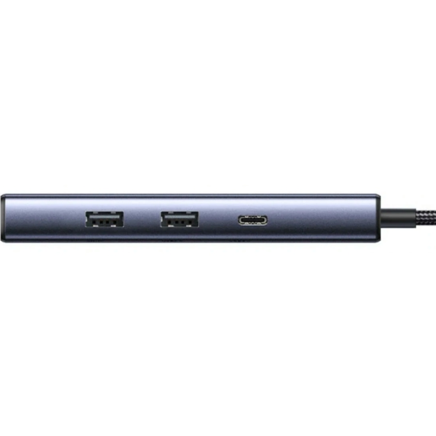Док-станція USB3.0 Type-C --> USB-Ax2, 3.0/ 1xUSB-C 3.0/ DP4K60Hz/RJ45/ PD 100W CM512 сіра UGREEN (75643)