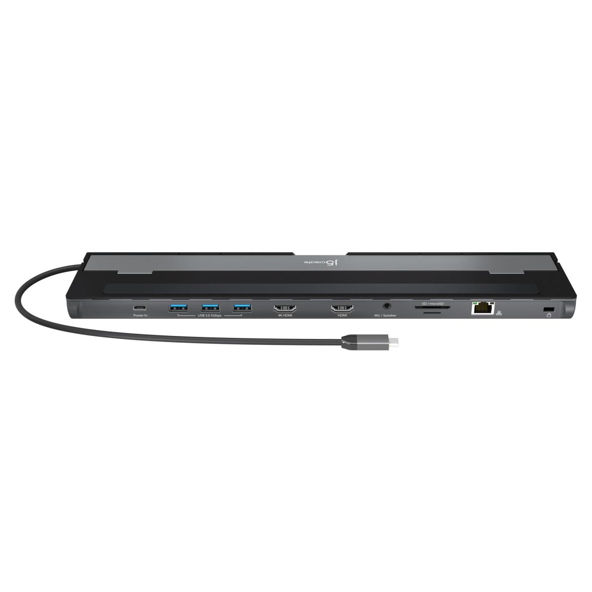 Док-станція J5create USB-C 10-в-1 (JCD542-N)