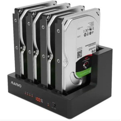 Док-станція для накопичувачів Maiwo 4*HDD 2,5"/3,5" SATA/SSD USB3.0 (K3094A)