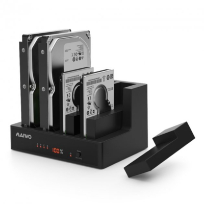 Док-станція для накопичувачів Maiwo 4*HDD 2,5"/3,5" SATA/SSD USB3.0 (K3094A)