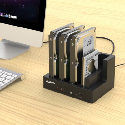 Док-станція для накопичувачів Maiwo 4*HDD 2,5"/3,5" SATA/SSD USB3.0 (K3094A)