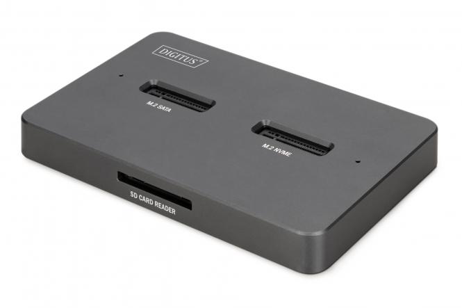 Док-станція DIGITUS USB-C > 2xSATA SSD/SD (DA-71546-1)