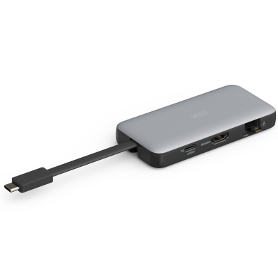 Док-станція Digitus USB-C PD 100W/USB3.2х2/USB-C/RJ45/SD/MicroSD/HDMI (DA-70914)