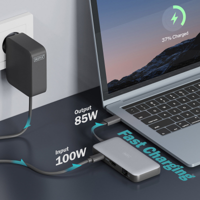 Док-станція Digitus USB-C PD 100W/USB3.2х2/USB-C/RJ45/SD/MicroSD/HDMI (DA-70914)