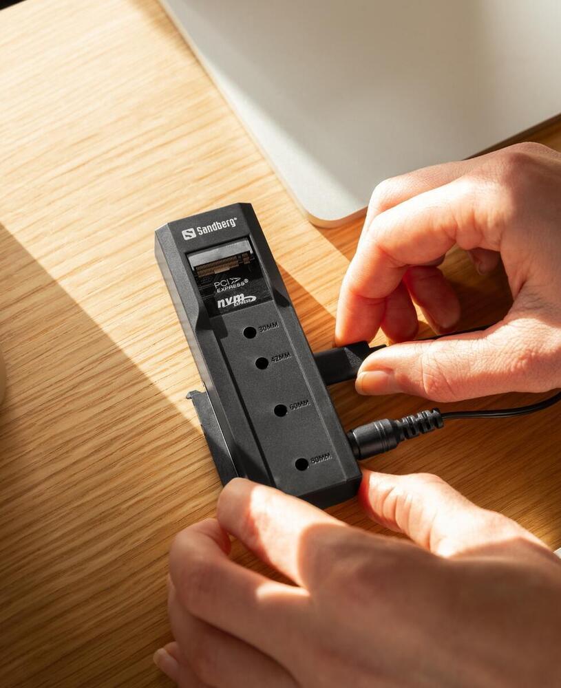 Док-станція Sandberg USB3.2 Type-C toSSD M2/NVMe SATA Cloner & Dock Sandberg (136-49)