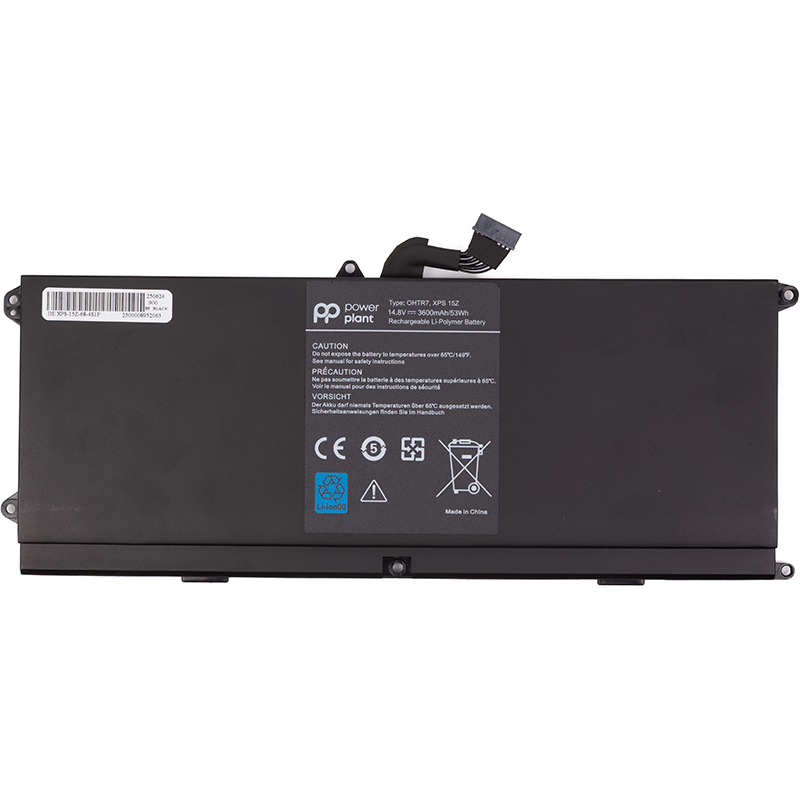 Акумулятор PowerPlant для ноутбуків DELL Inspiron XPS 15z (OHTR7) 14.8V 3600mAh (NB440948)