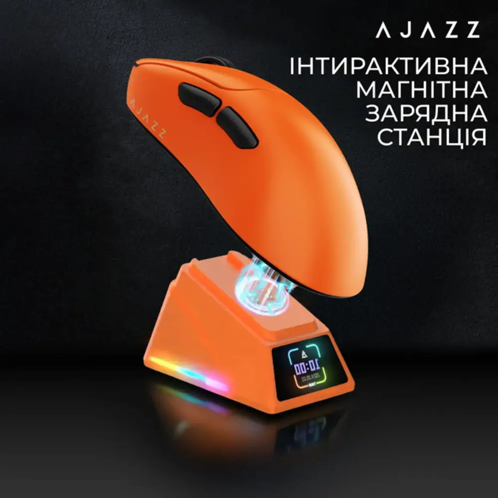 Мишка Ajazz AJ179APEX Wireless/Bluetooth/USB Orange (AJM179-A-O) (1826484)