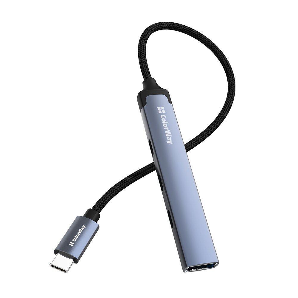 USB-хаб СolorWay USB Type-C 4-в-1 (CW-HUB07) USB-хаб СolorWay USB Type-C 4-в-1 (CW-HUB07)