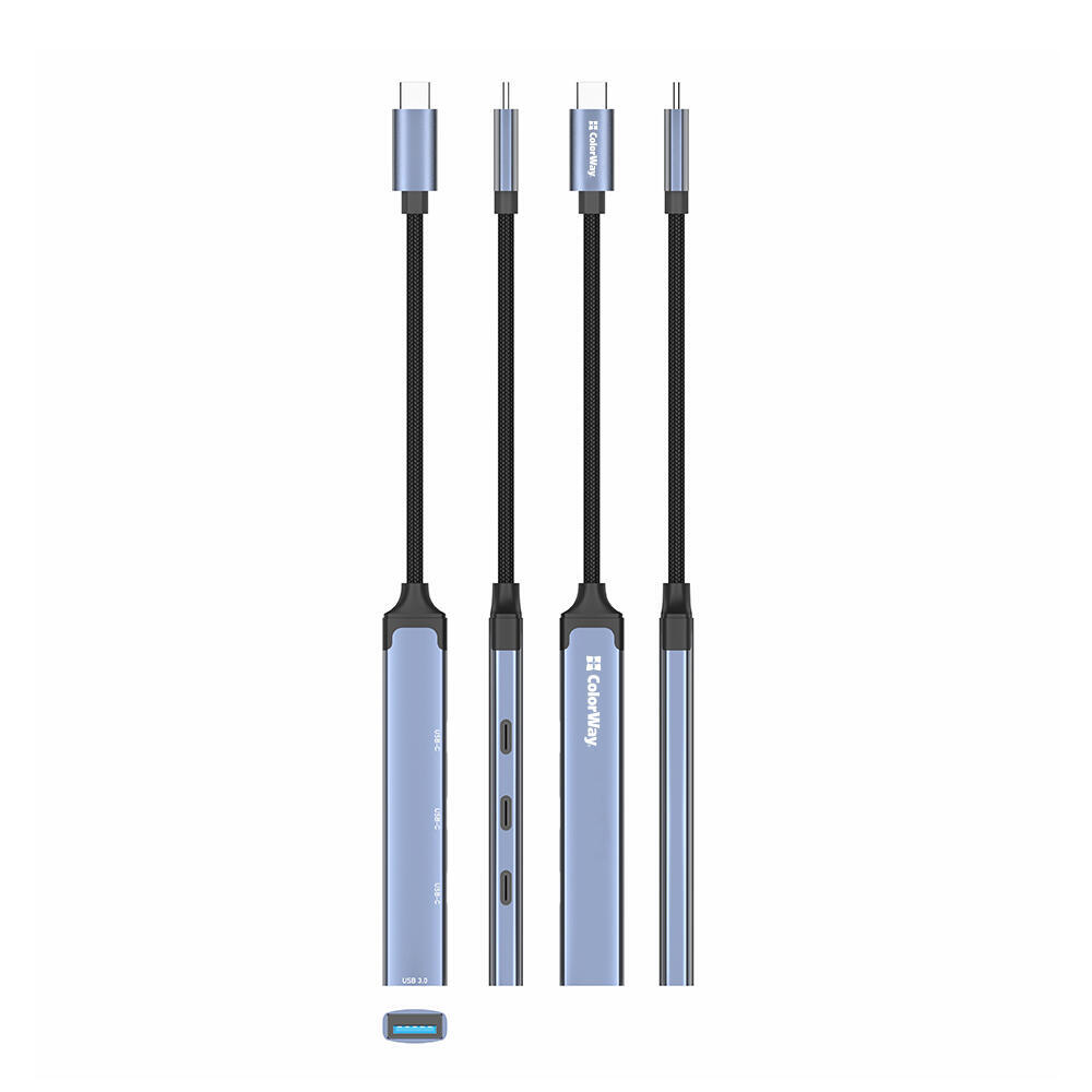 USB-хаб СolorWay USB Type-C 4-в-1 (CW-HUB07) USB-хаб СolorWay USB Type-C 4-в-1 (CW-HUB07)
