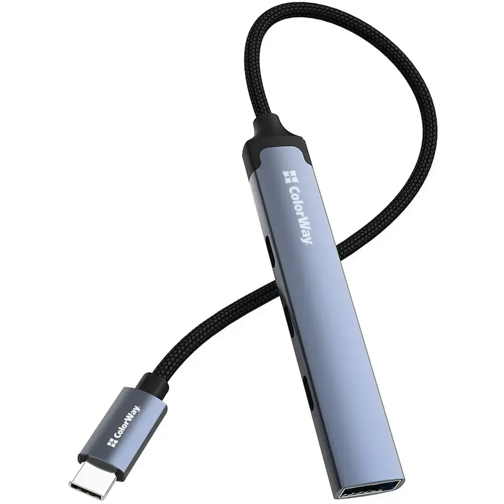 USB-хаб СolorWay USB Type-C 4-в-1 (CW-HUB07) USB-хаб СolorWay USB Type-C 4-в-1 (CW-HUB07)