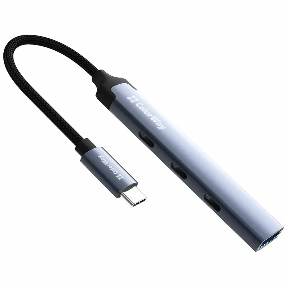 USB-хаб СolorWay USB Type-C 4-в-1 (CW-HUB07) USB-хаб СolorWay USB Type-C 4-в-1 (CW-HUB07)