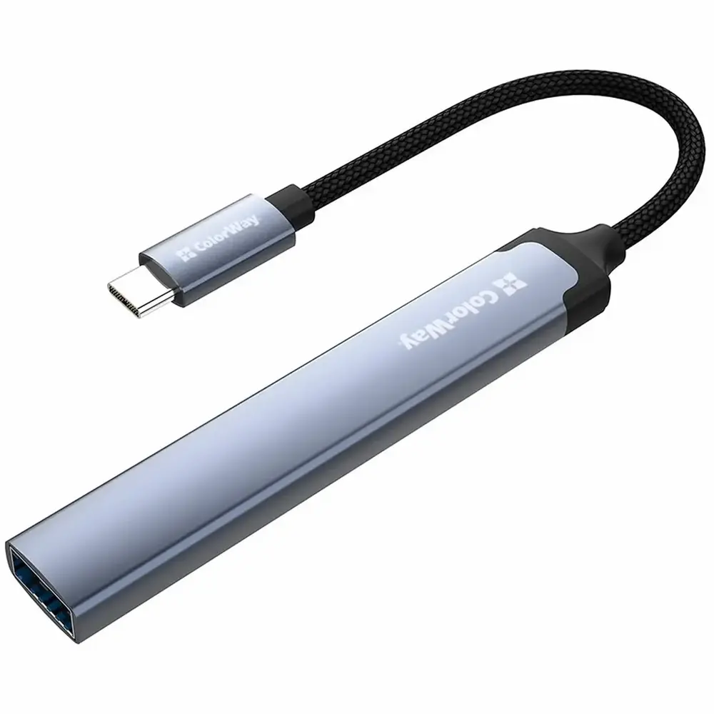 USB-хаб СolorWay USB Type-C 4-в-1 (CW-HUB07) USB-хаб СolorWay USB Type-C 4-в-1 (CW-HUB07)