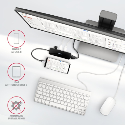 Концентратор AXAGON USB-C 6-in-1 to 4xUSB-A 5Gbps + 1xUSB-C PD100W + HDMI 4K30Hz 0.2m aluminum (HMC-