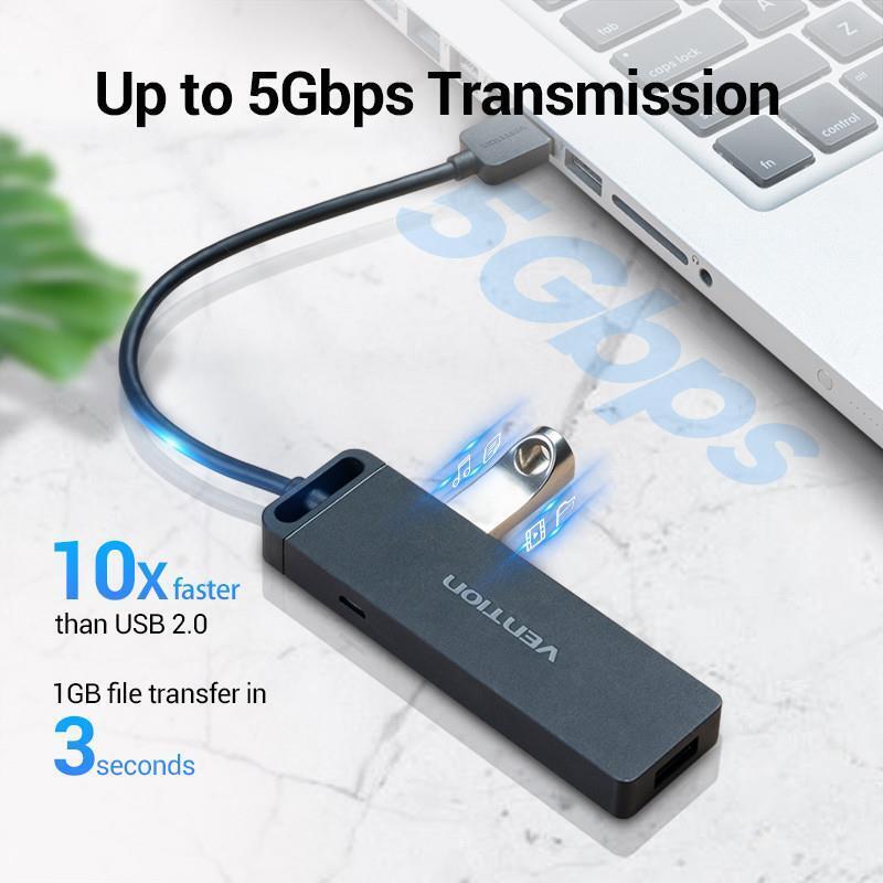 USB-хаб Vention CHLBB 4 ports Black USB-хаб Vention CHLBB 4 ports Black
