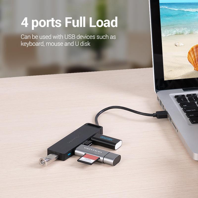USB-хаб Vention CHLBB 4 ports Black USB-хаб Vention CHLBB 4 ports Black