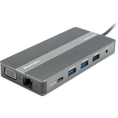 Концентратор Blueendless USB-C to 2xHDMI + VGA + LAN + 3xUSB 2.0 + SD/TF + USB-C PD100W + Aux (CA913
