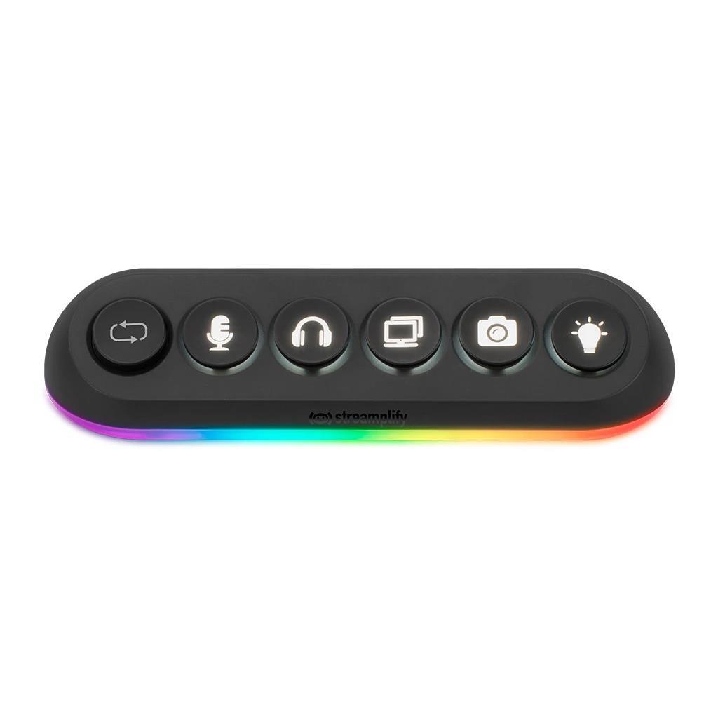 USB-Хаб Streamplify HUB DECK 5-RGB-EU-F, чорний (SPUH-HD51217.11)