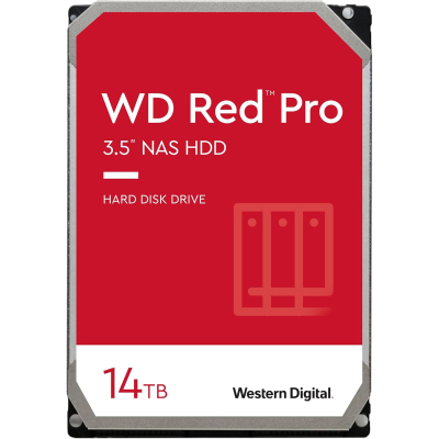 Накопичувач HDD SATA 14.0TB WD Red Pro NAS 7200rpm 512MB (WD142KFGX)